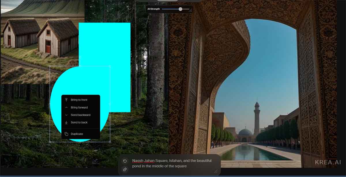طراحی با هوش مصنوعی Krea 