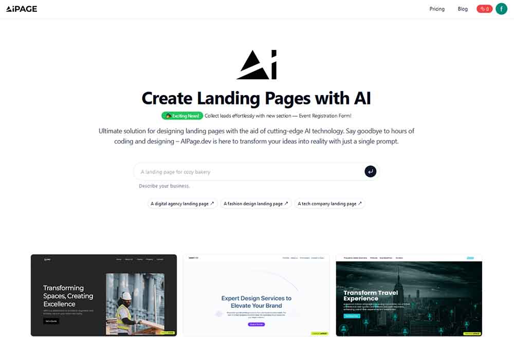 aipage dev