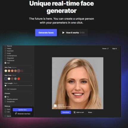 معرفی"Generated Photos" ایجاد تصاویر پرتره‌های انسان‌