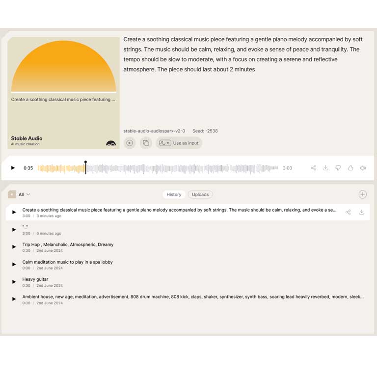 تولید موسیقی با کمک هوش مصنوعی stableaudio